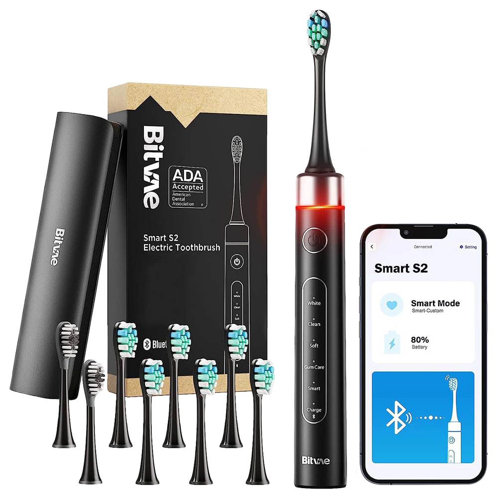 Bitvae - Bluetooth Electric Toothbrush w/ Pressure Sensor