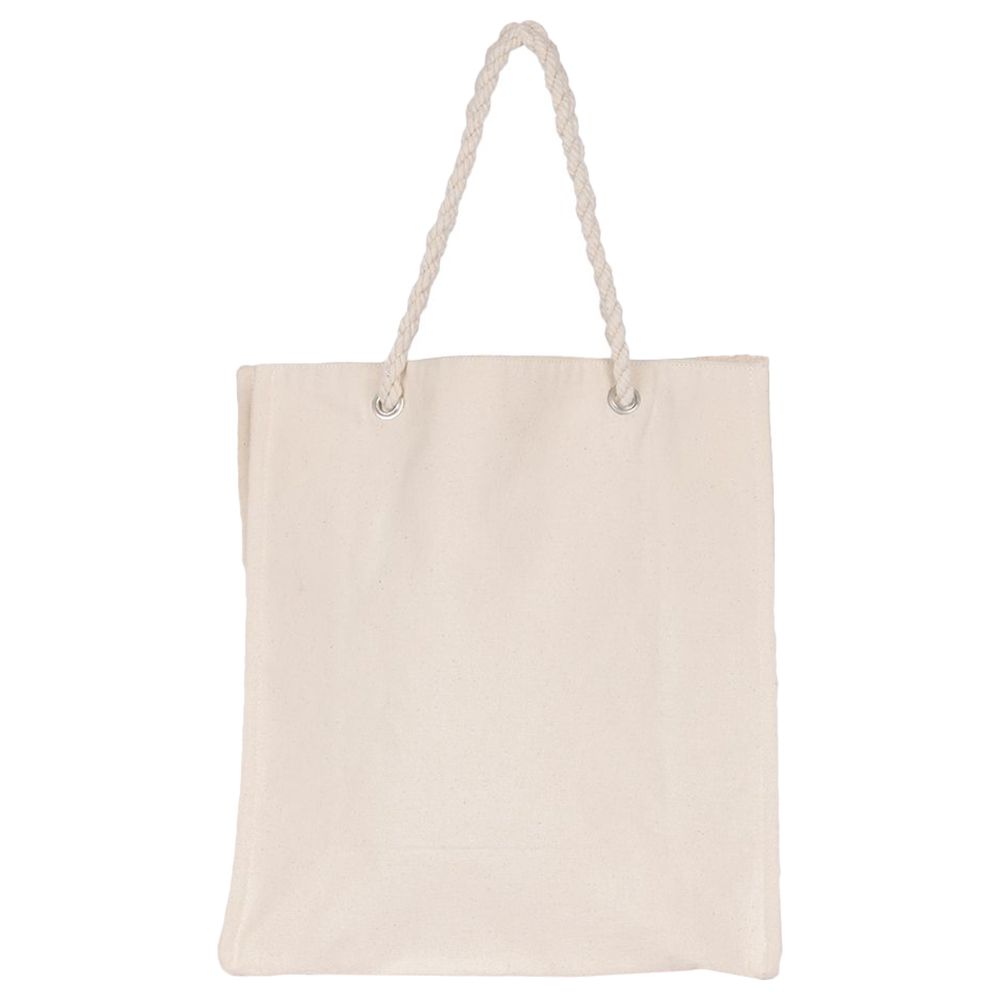 BYFT - Natural Cotton Canvas Tote Bag With String Handle