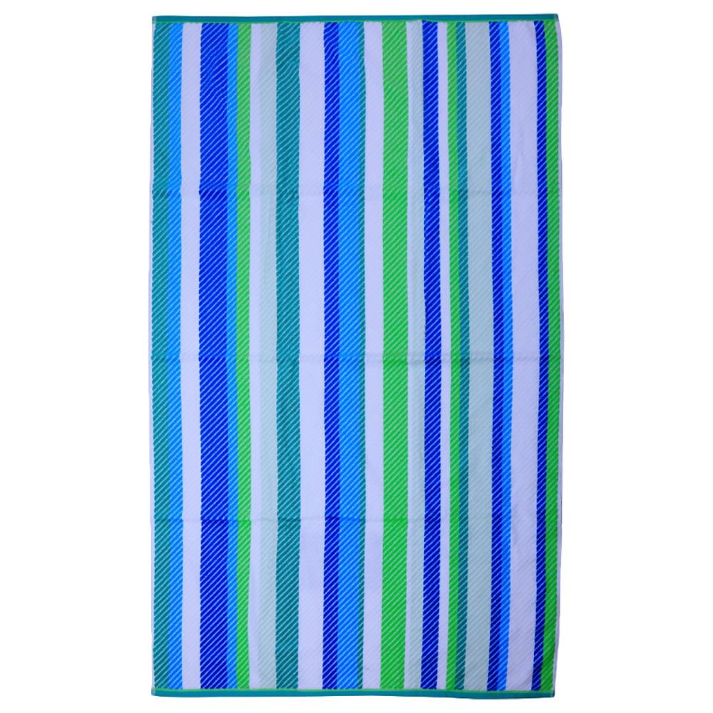 BYFT - Cotton Jacquard Beach Towel - 86x162cm - Cool Stripe