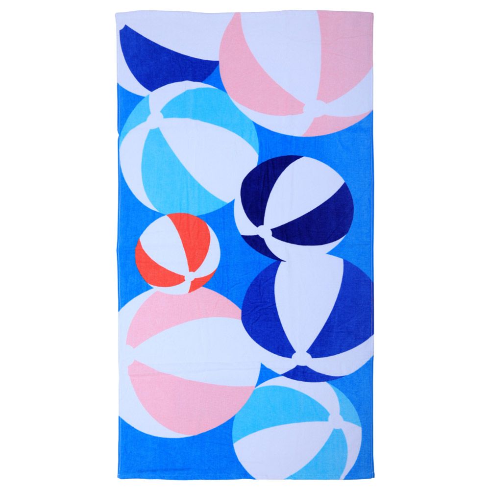 BYFT - Cotton Jacquard Beach Towel - 86x162cm - Beach Ball