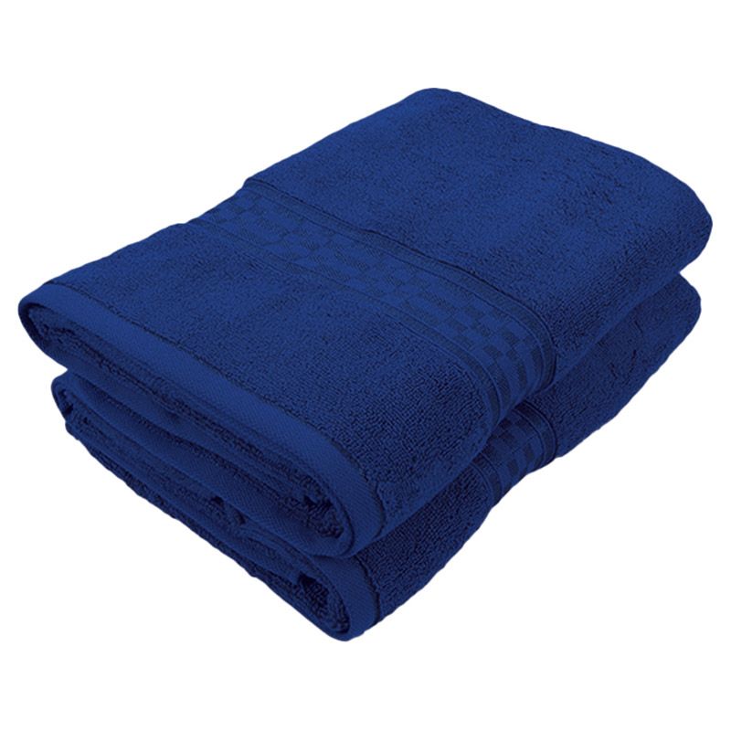 BYFT - Home Ultra Premium Bath Towel - Blue - 70 x 140cm - Pack of 2