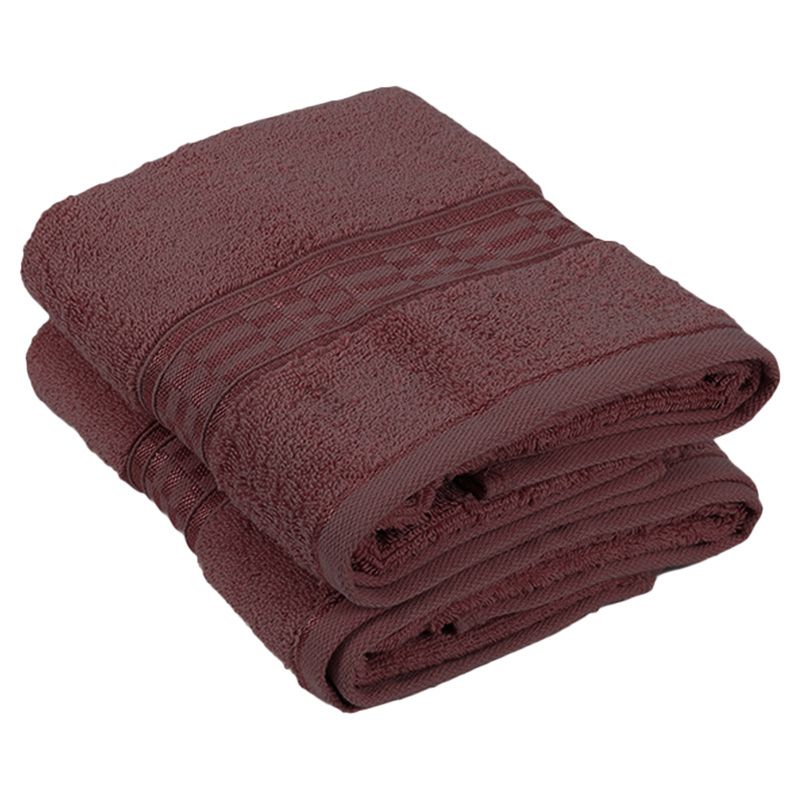 BYFT - Home Ultra Premium Hand Towel - Burgundy - 50 x 90cm - Pack of 2