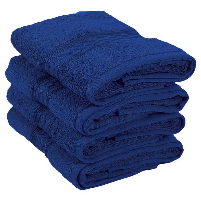 BYFT - Home Ultra Premium Hand Towel - Blue - 50 x 90cm - Pack of 4