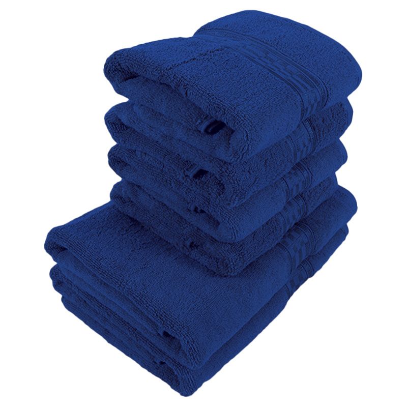 BYFT - Home Ultra Hand Towel 4pcs and Bath Towel 2pcs - Blue