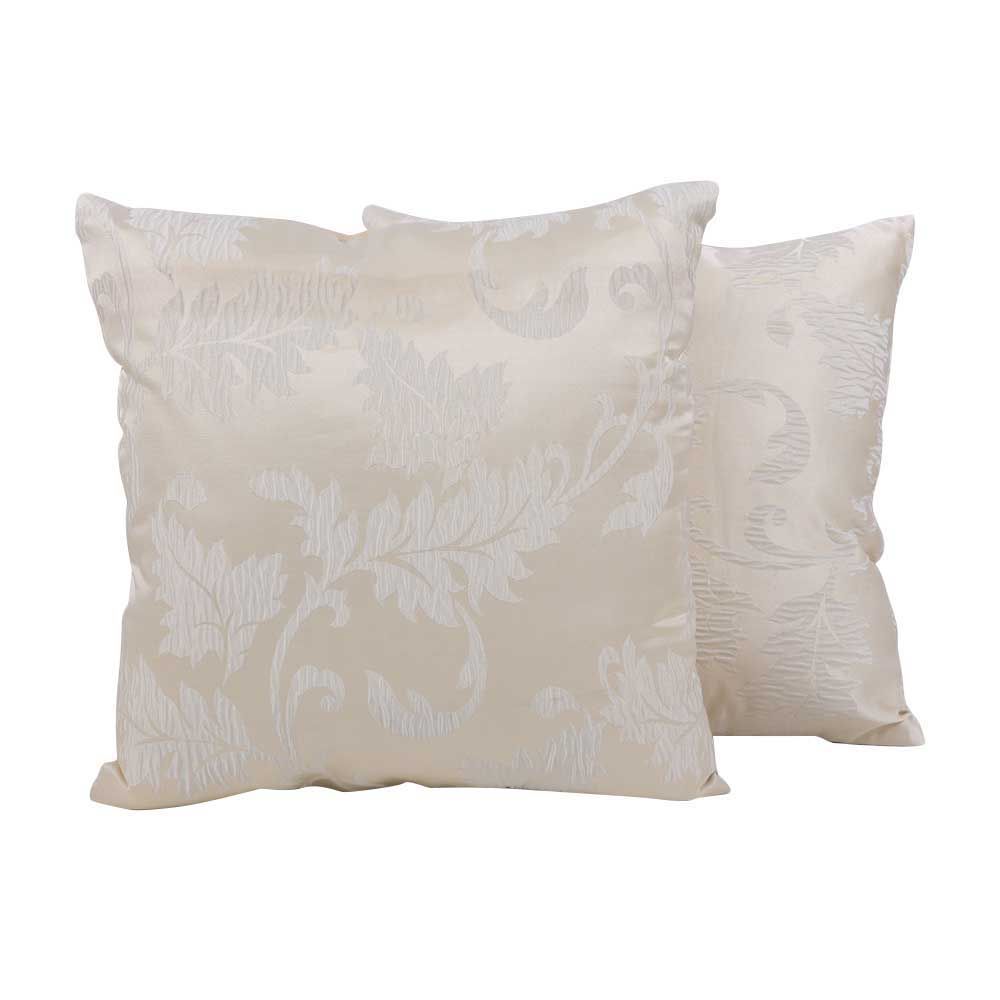 BYFT - Regal Decorative Cushion And Cover - Cream - 2pcs