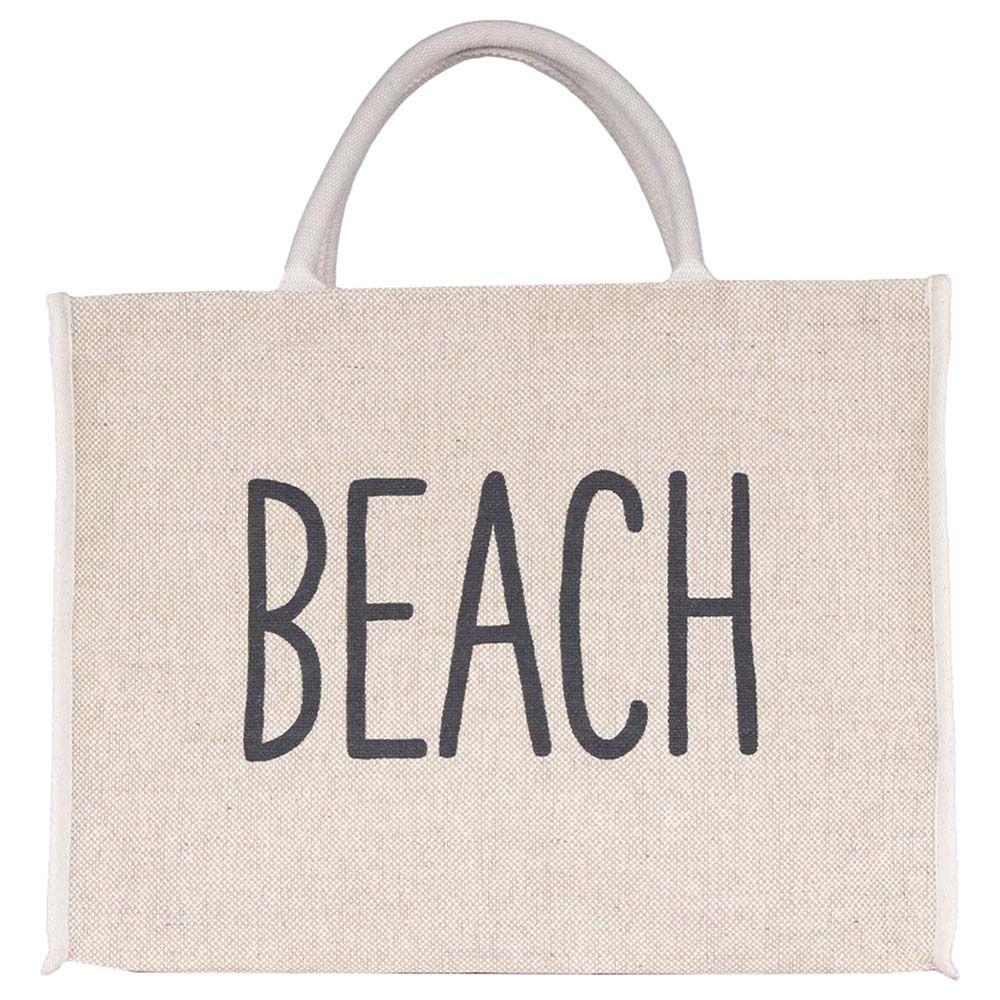 BYFT - Natural Shopping Jute Bag - Beach