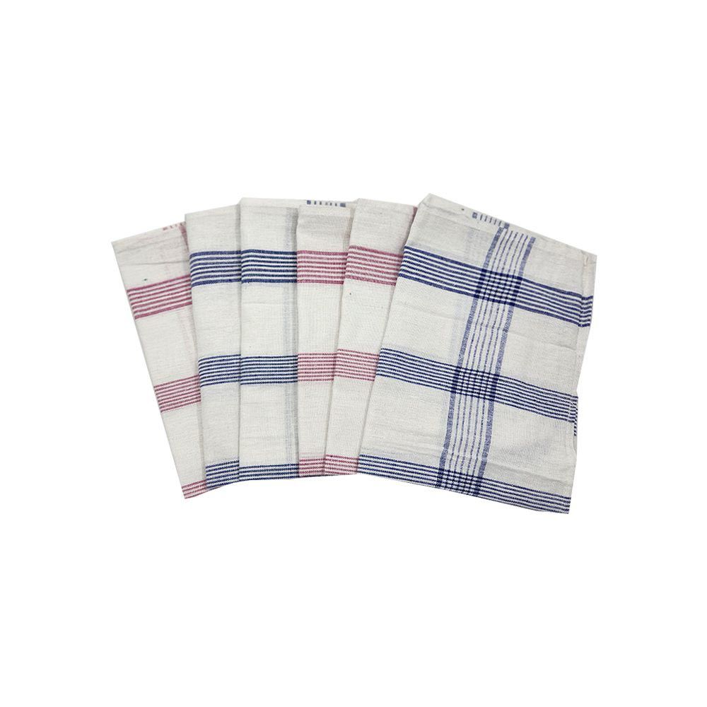 BYFT - Orchard Multi Checkered Tea Towel - Pink/Blue - 6pcs