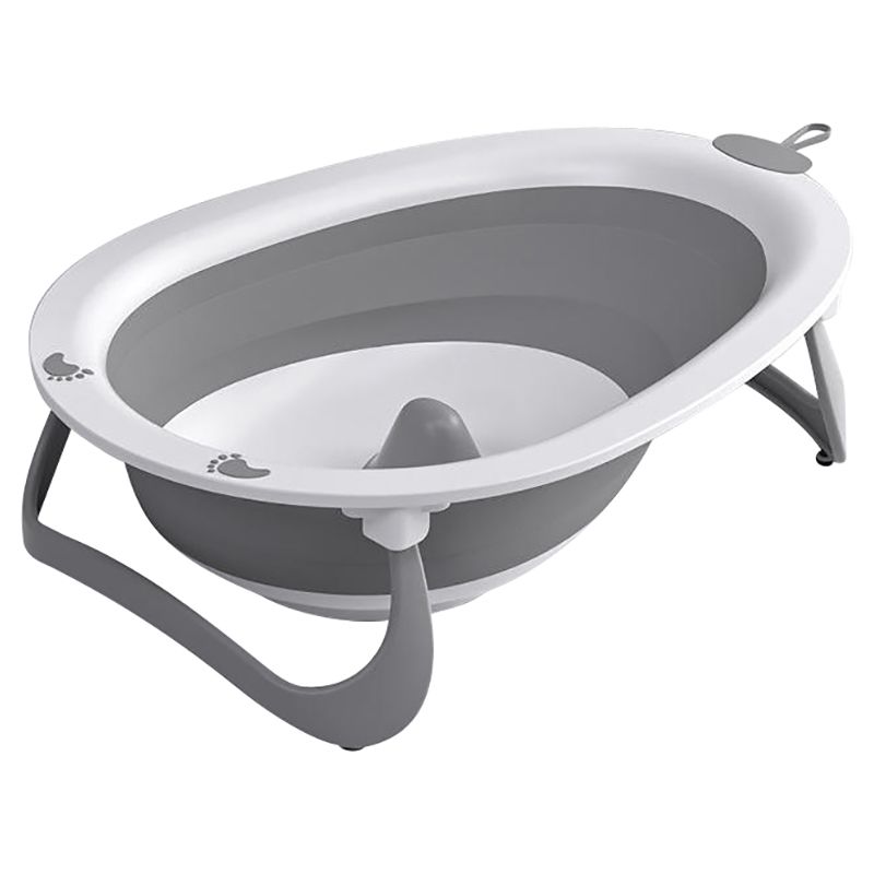 Bumble & Bird - Egg-Shape Style Foldable Bathtub - Light Grey