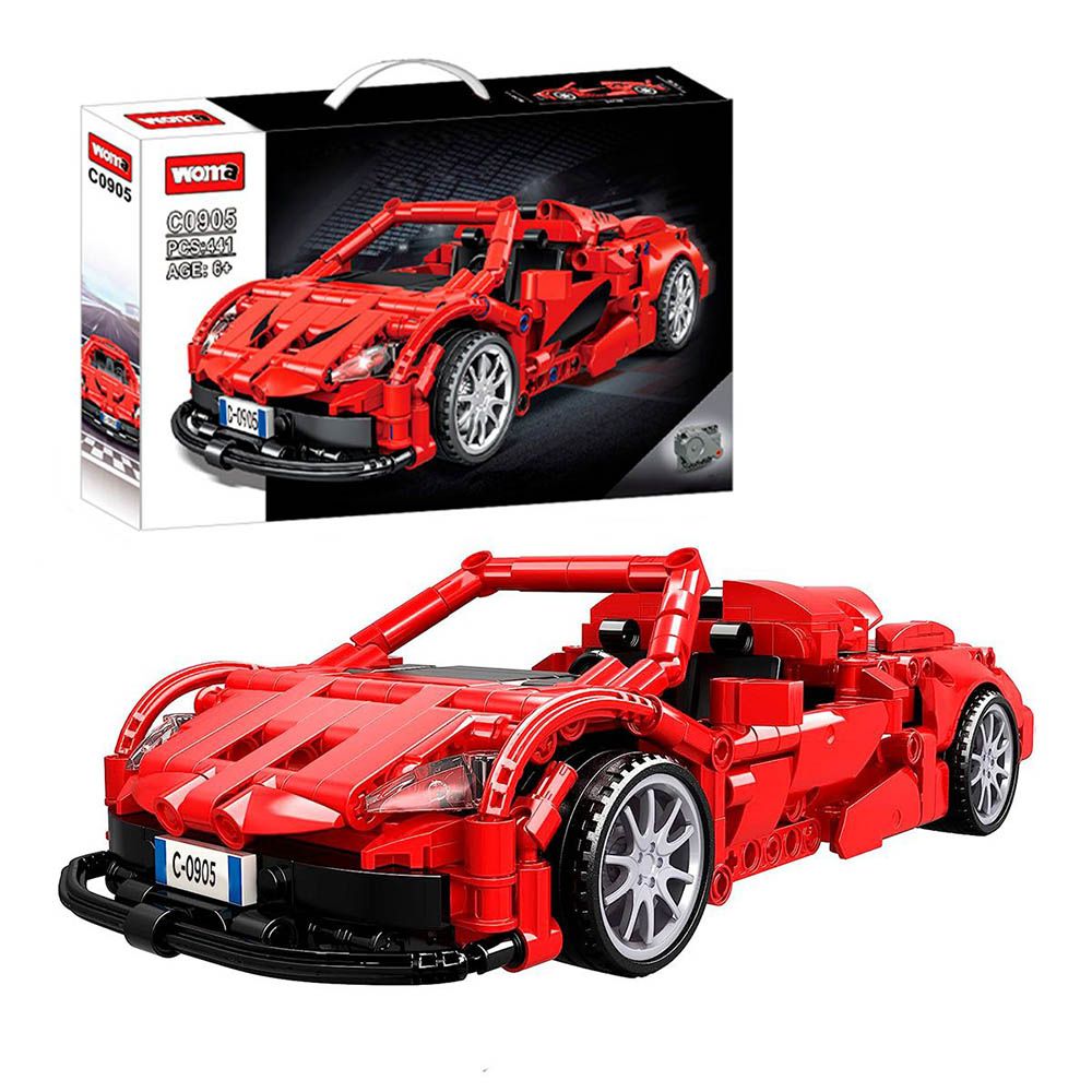 Woma - Sports Car Building Blocks Set - Technical- 441 Pcs