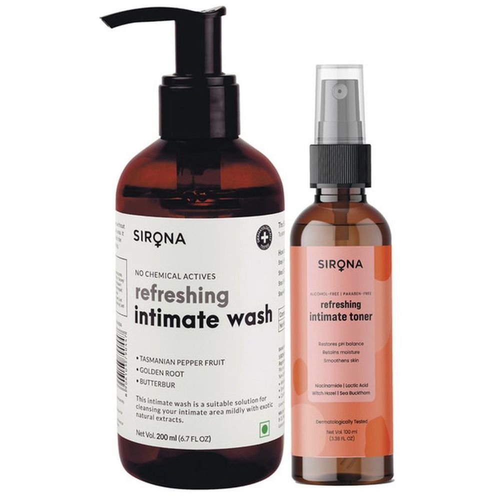 Sirona - Refreshing Intimate Wash - 200 ml w/ Toner - 100 ml