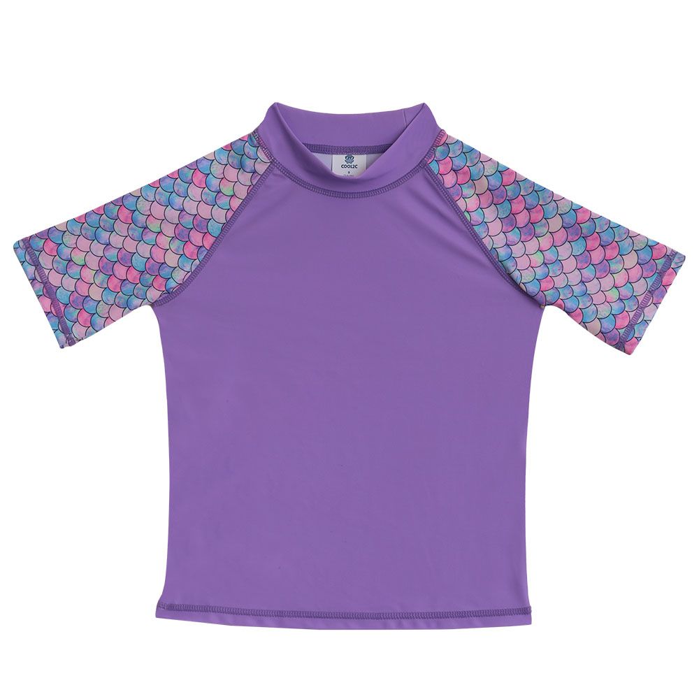 Cool2C - Girls Colorful Short Sleeve Rashguard - Pink