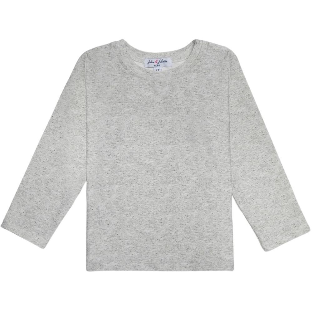 Jules & Juliette - Calvin Long Sleeves T-Shirt - Grey Chine