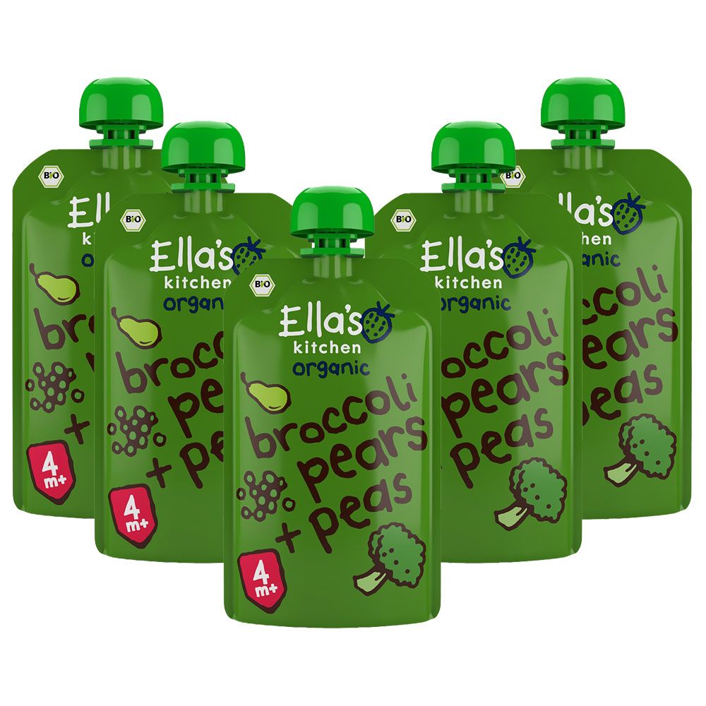 Ella's Kitchen - Broccoli Pears + Peas 120g X 5