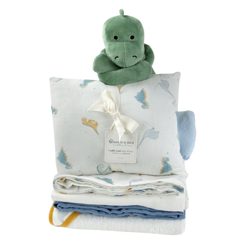 Bumble & Bird - Baby Bed and Bath Collection Set - Towel, Swaddles, Blanket & Pillow - Color May Vary