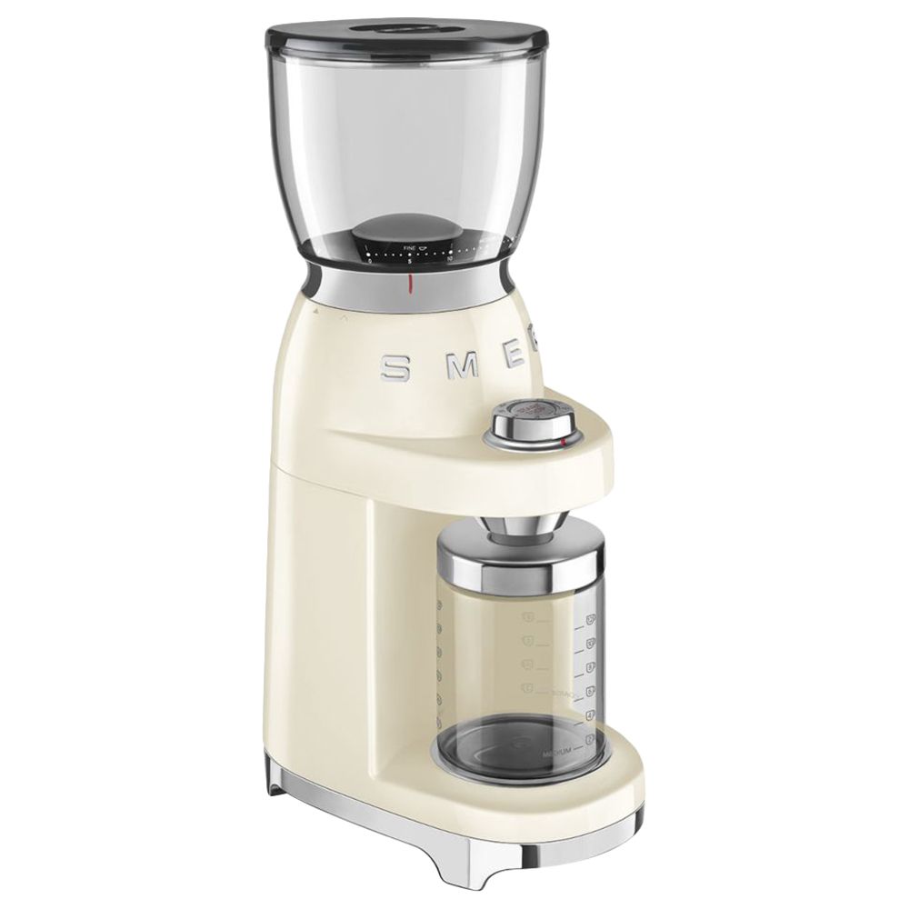 Smeg - 50'S Retro Style Coffee Grinder - Cream - 150 W