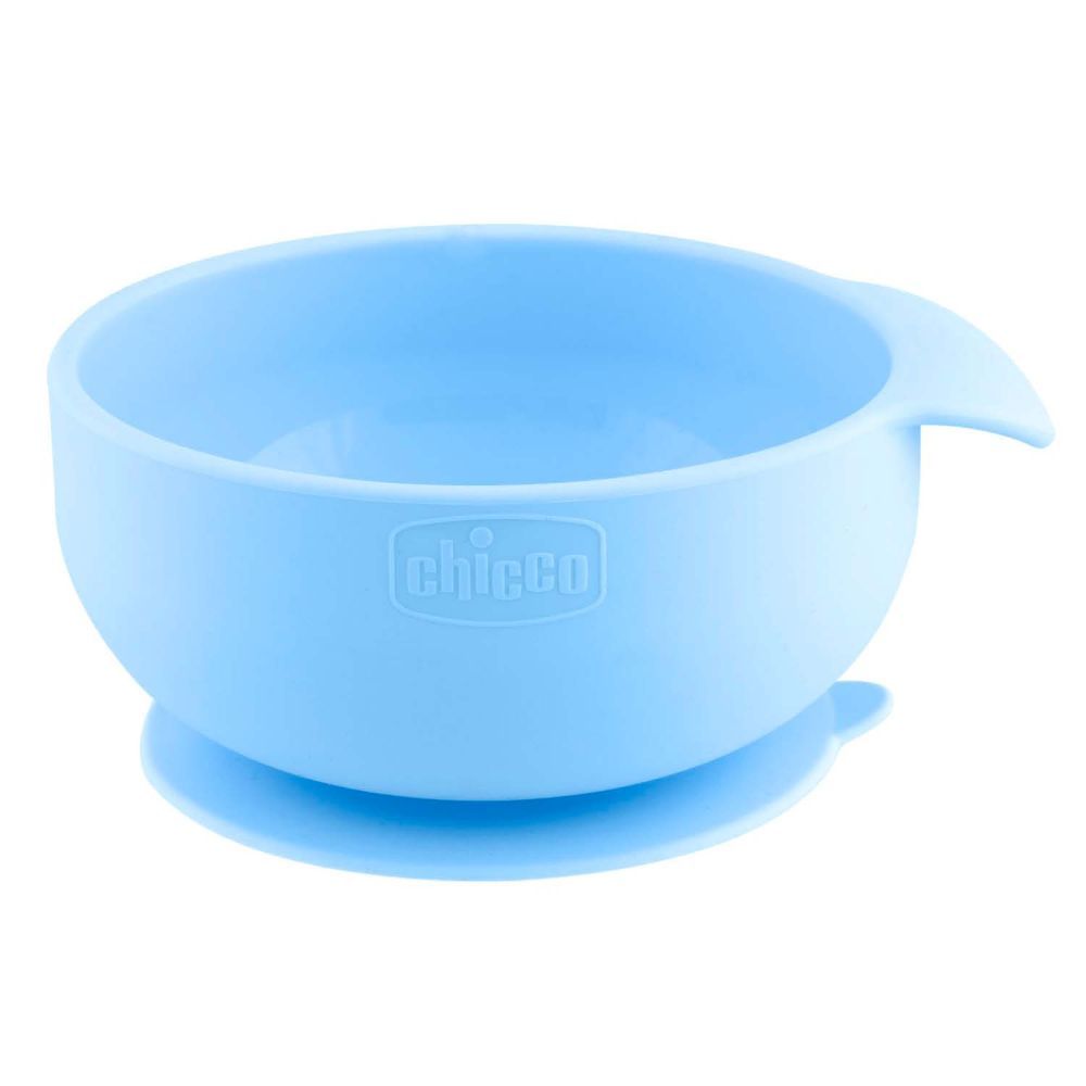 Chicco - Easy Bowl Silicone - Light Blue