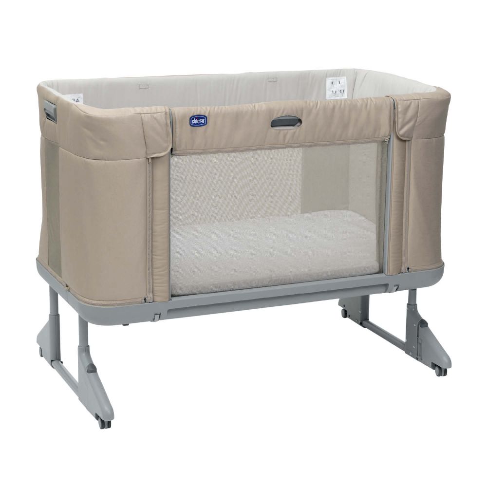 Chicco Next2Me Essential Co sleeping Crib Stone Re Lux Buy at Best Price from Mumzworld United Arab Emirates