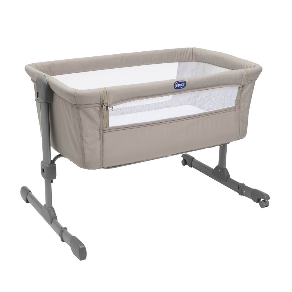 Chicco Next2Me Essential Co sleeping Crib Stone Re Lux Buy at Best Price from Mumzworld Saudi Arabia