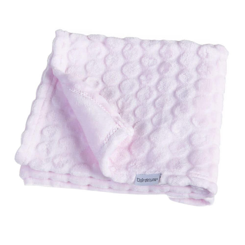 Clair de Lune - Marshmallow Pram Blanket - Pink