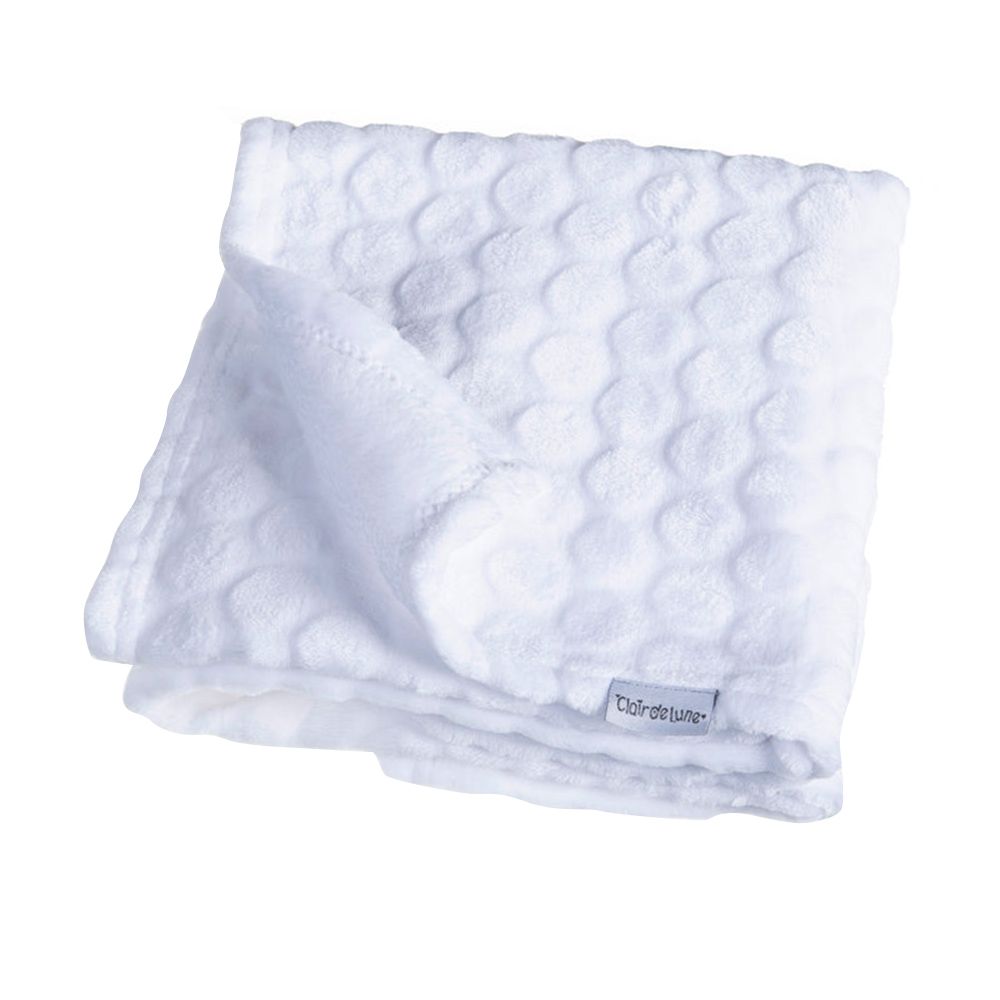 Clair de Lune - Marshmallow Pram Blanket - White