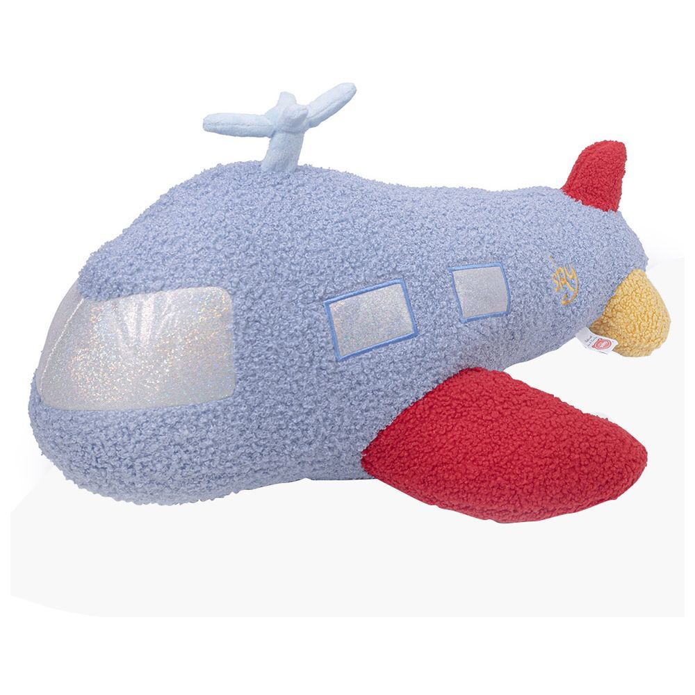 Toto Toys - Stuffed Throw Pillow - Aeroplane - 60 cm