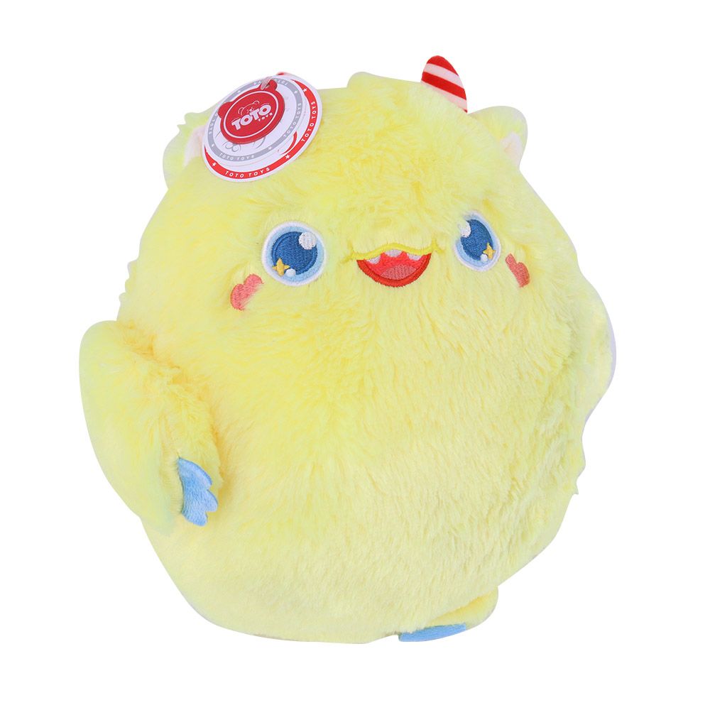 Toto Toys - Plush Cushion - Monster - Yellow - 40 cm