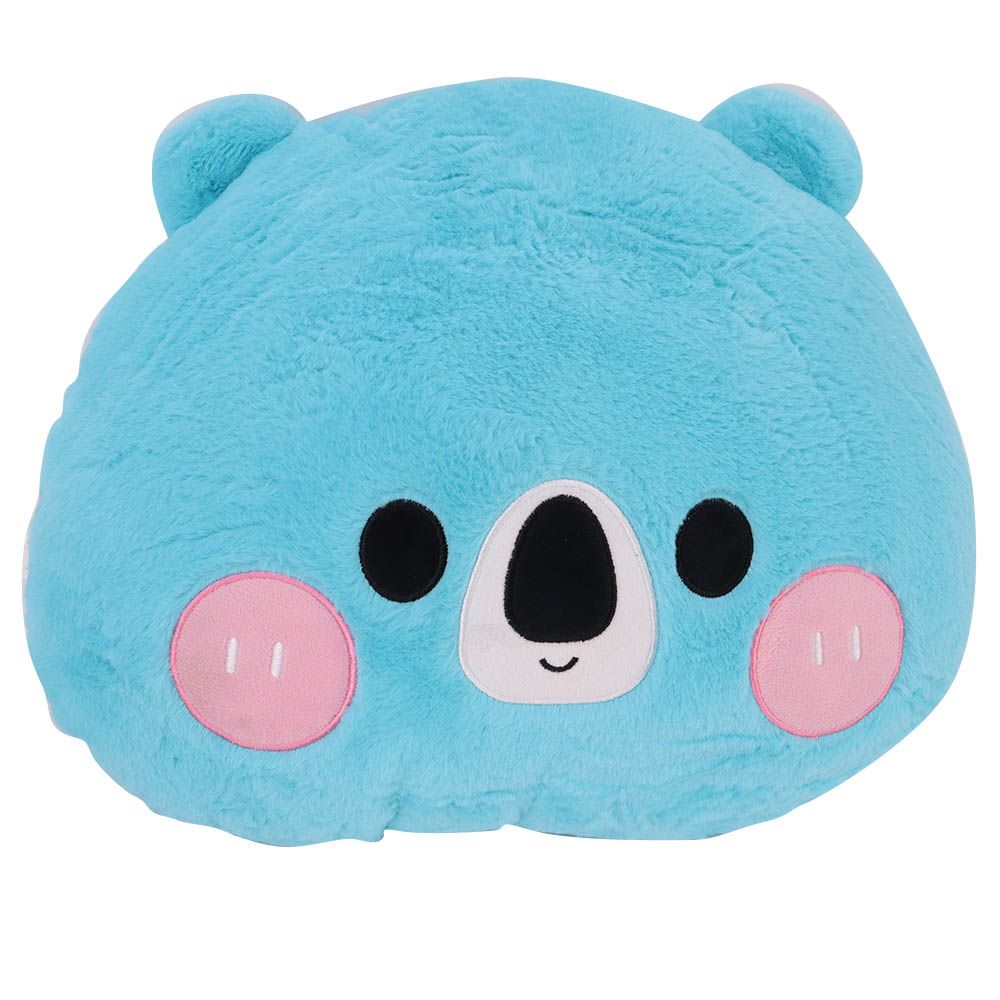 Toto Toys - Plush Cushion - Teddy Bear - Blue - 40 cm