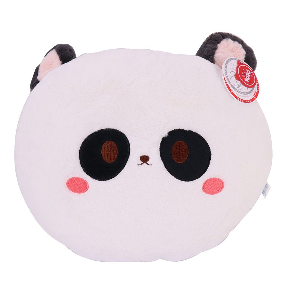 Toto Toys - Plush Cushion - Panda - White - 40 cm