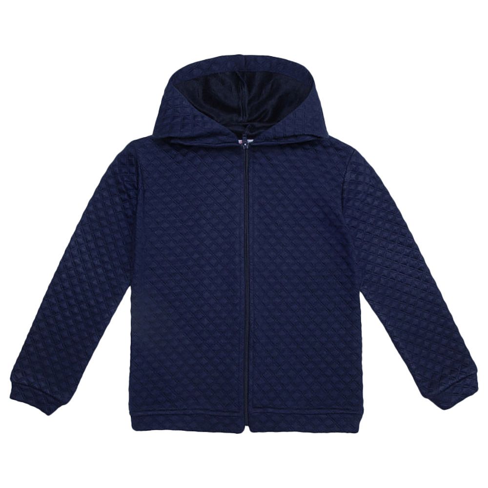 Jules & Juliette - Dalton Baby Hooded Sweater - Navy Blue