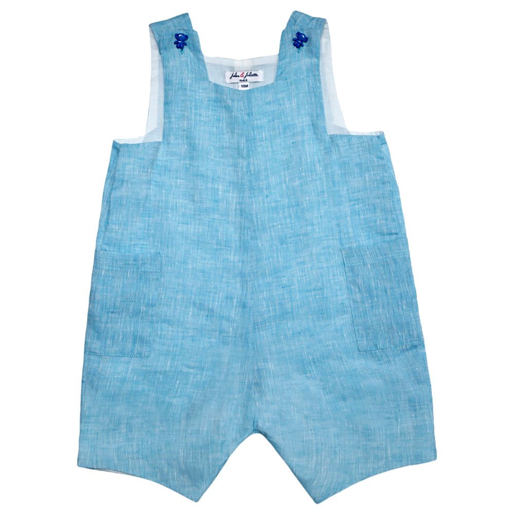 Jules & Juliette - Damien Baby Dungaree - Turquoise