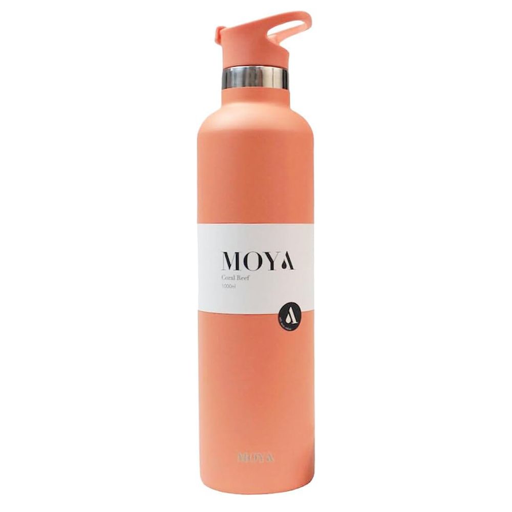 Moya - Coral Reef Insulated Water Bottle - Coral - 1 L