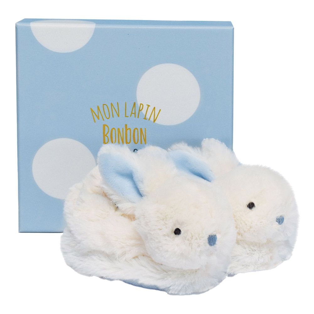 Doudou Et Compagnie - Bunny Bonbon Rattle - Blue