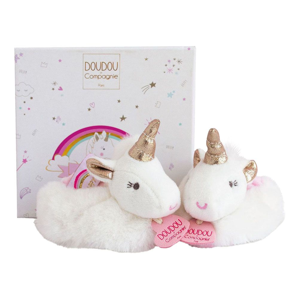 Doudou Et Compagnie - Unicorn Rattle - Pink