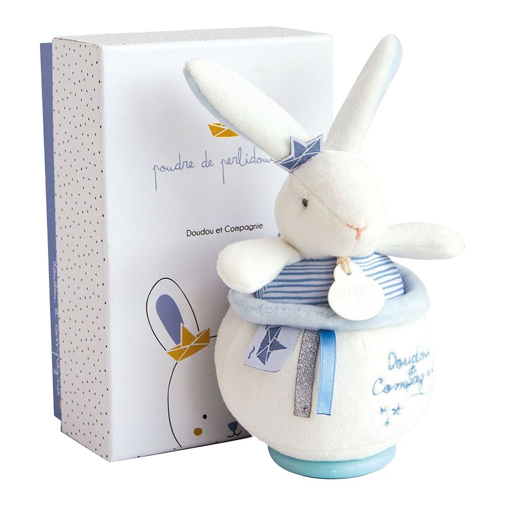 Doudou Et Compagnie - Sailor Bunny Music Toy - Blue - 14cm