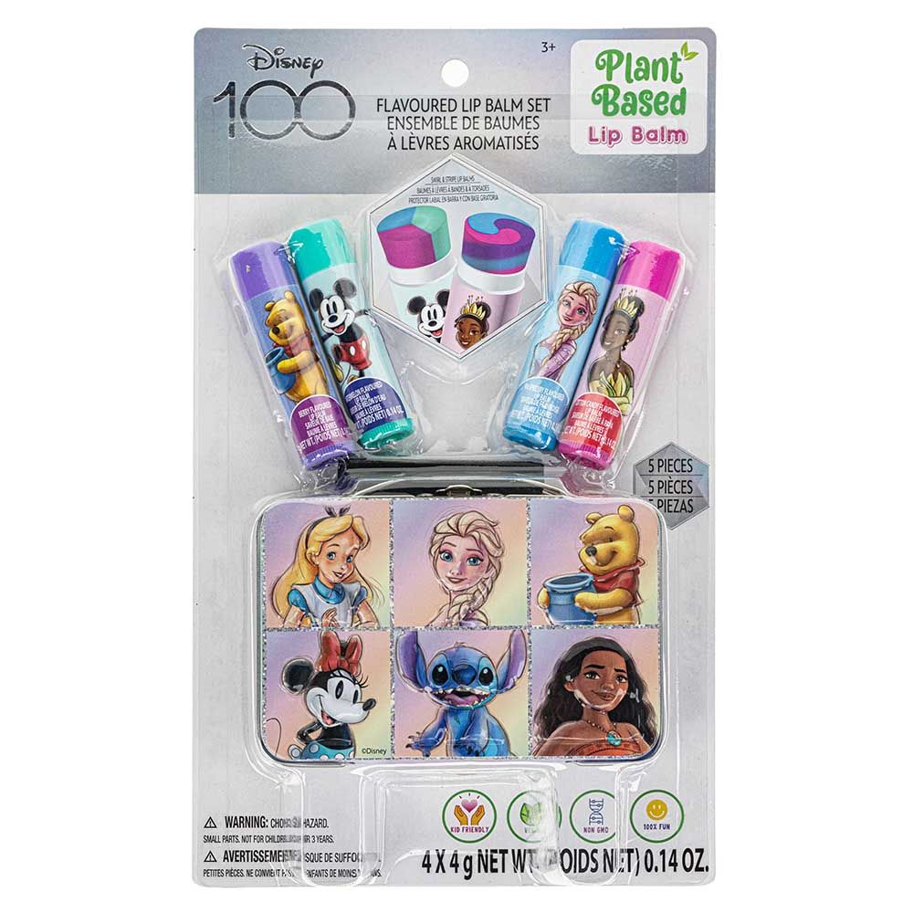 Townleygirl - Disney 100th Swirl Lip Balm With Tin - 5pcs