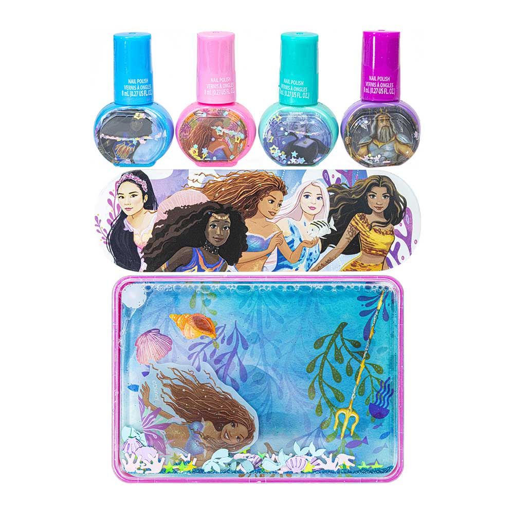 Townleygirl - Disney Princess Nail Polish With Water Box - 6pcs