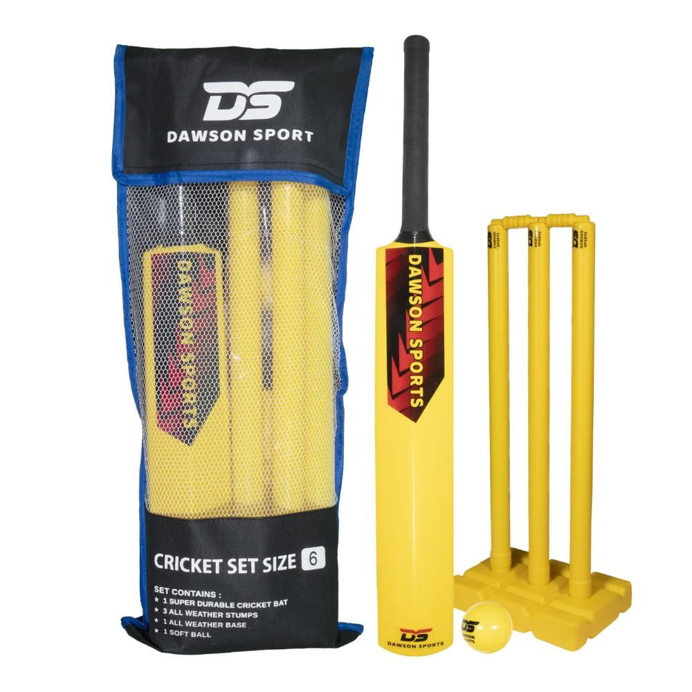 Dawson Sports - Cricket Set - Size 6 - Yellow