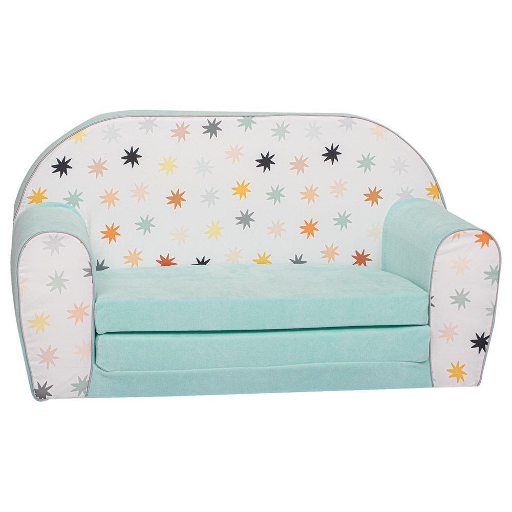 Delsit - Double Sofa Stars On Chenille - Mint