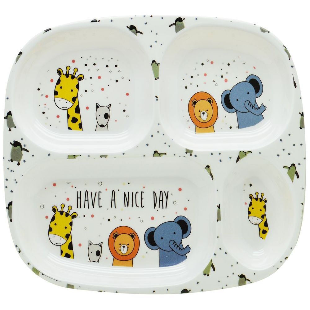 Dinewell - Kids Rectangle Plate - Animate