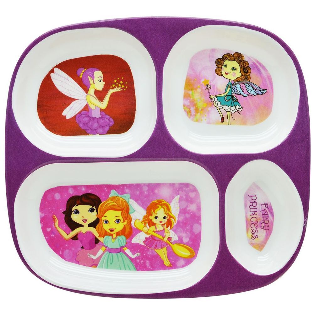 Dinewell - Kids Rectangle Plate - Fairy Princess