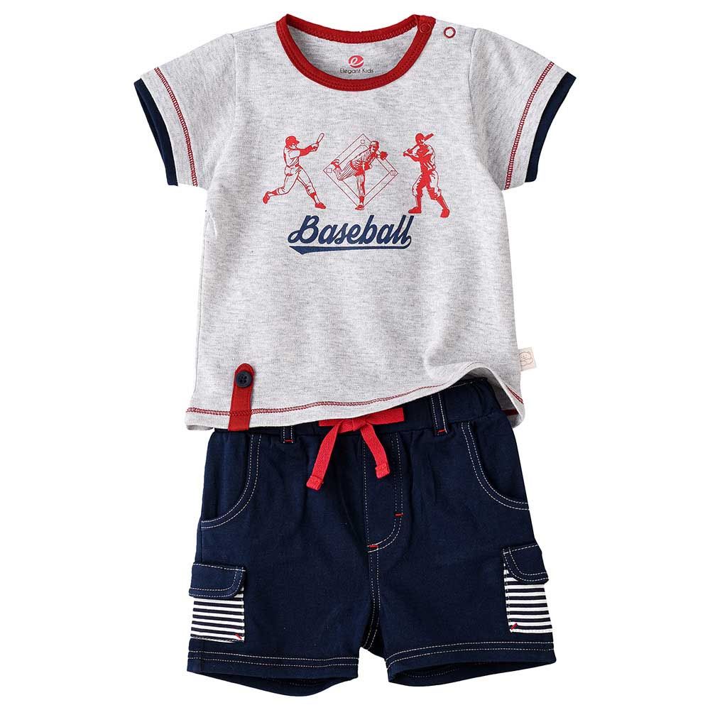 Elegant Kids - 2pc-Set - Tiny Trendsetter Boy's Breezy Tee And Shorts