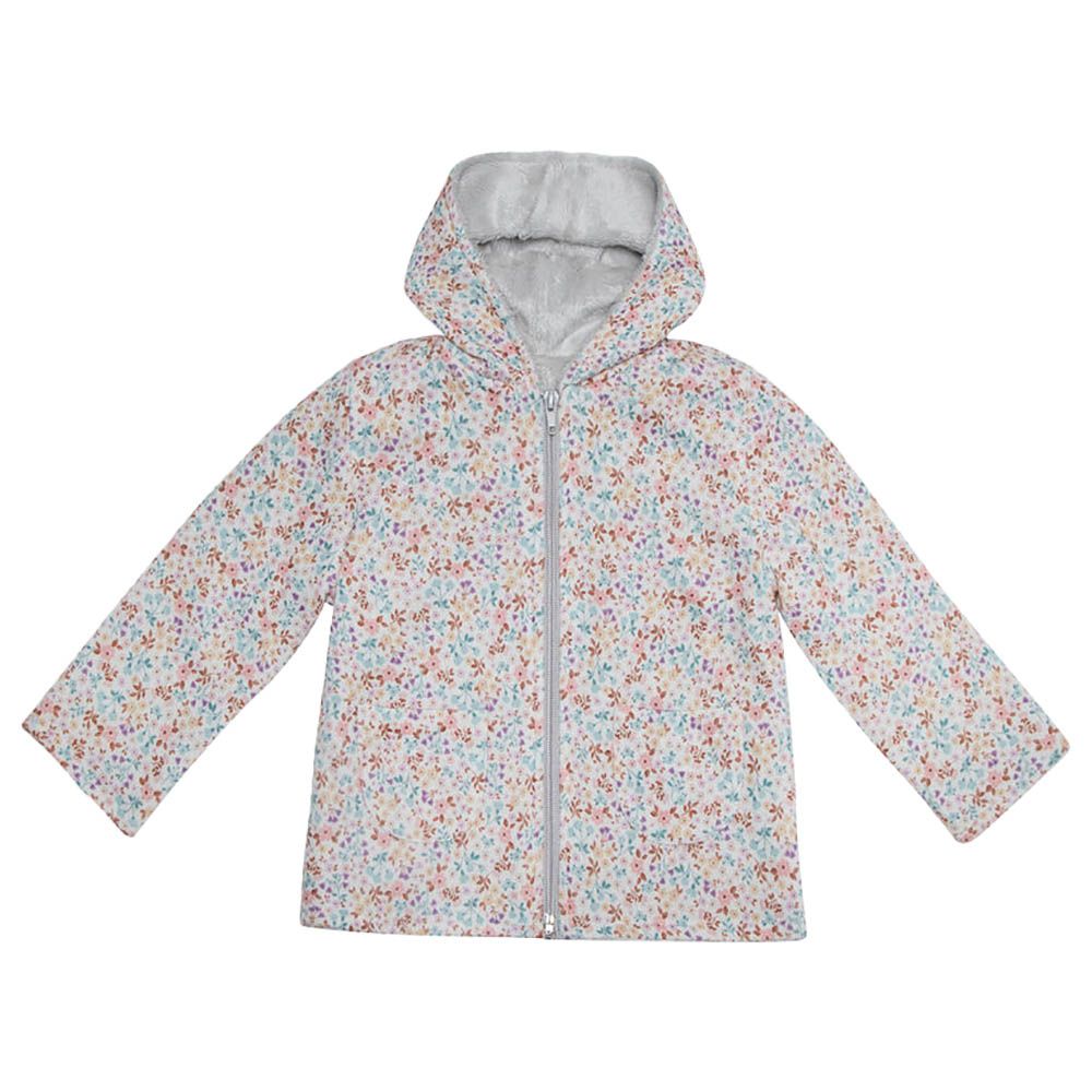 Jules & Juliette - Eldora Baby Hooded Jacket - Flowery Lilac