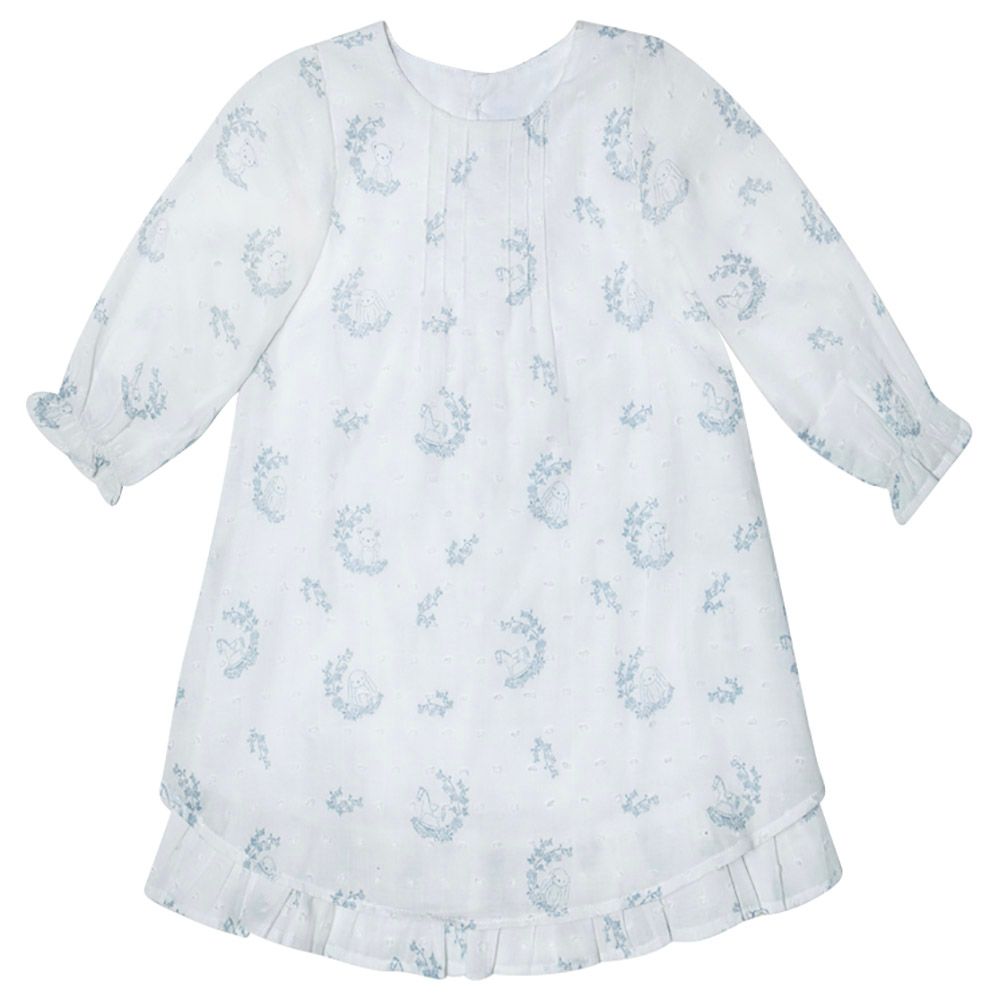 Jules & Juliette - Elise Baby Floral Print Dress - White