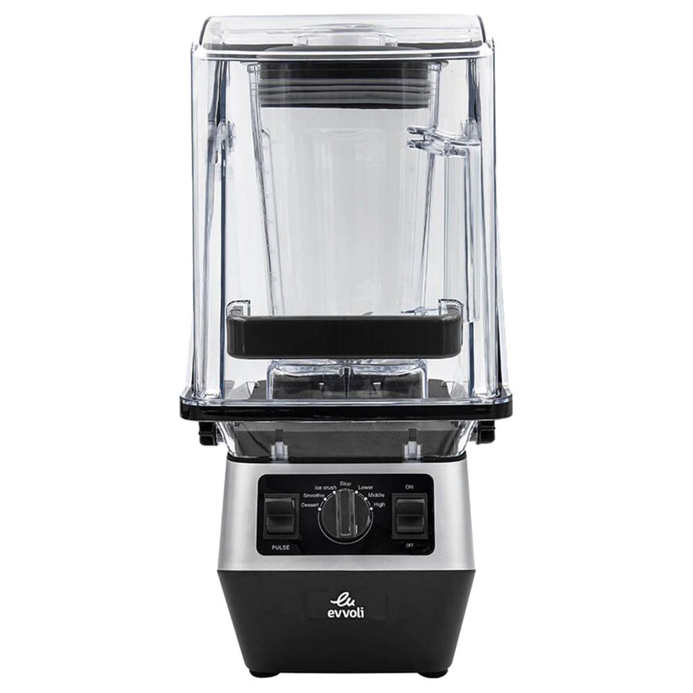 Evvoli - Ice Crusher Commercial Blender - Black - 2 L - 2200 W