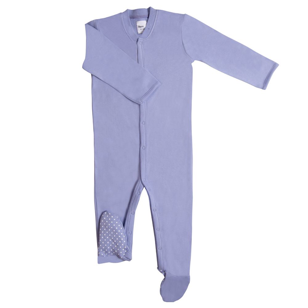 Eleonora Baby Wear - Girls Organic Footed Sleepsuit - Lavender