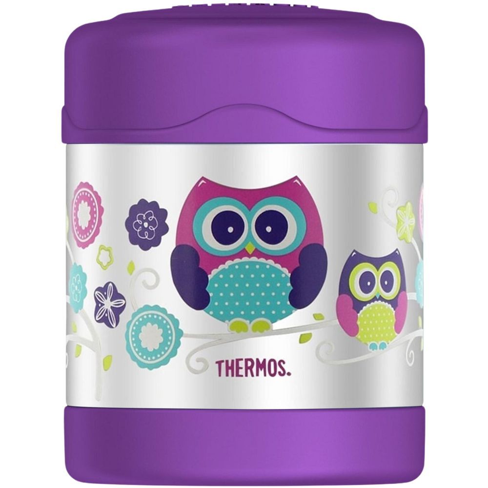 Thermos - Kids Funtainer Stainless Steel Food Jar - Owls - 290 ml