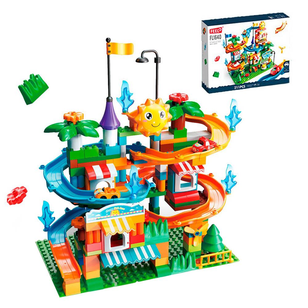 Feelo - Small Slide Coaster Building Blocks Set - 211 Pcs