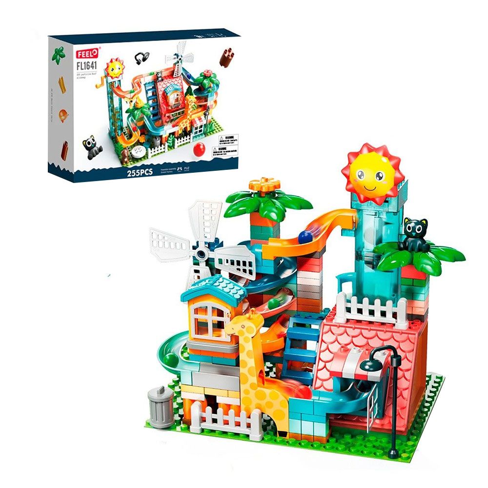 Feelo - Roof Slide Building Blocks Set- 255 Pcs