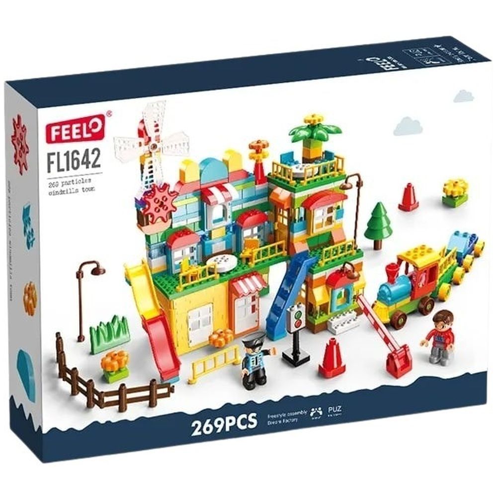 Feelo - Windmills Town Building Blocks Set - 269 Pcs