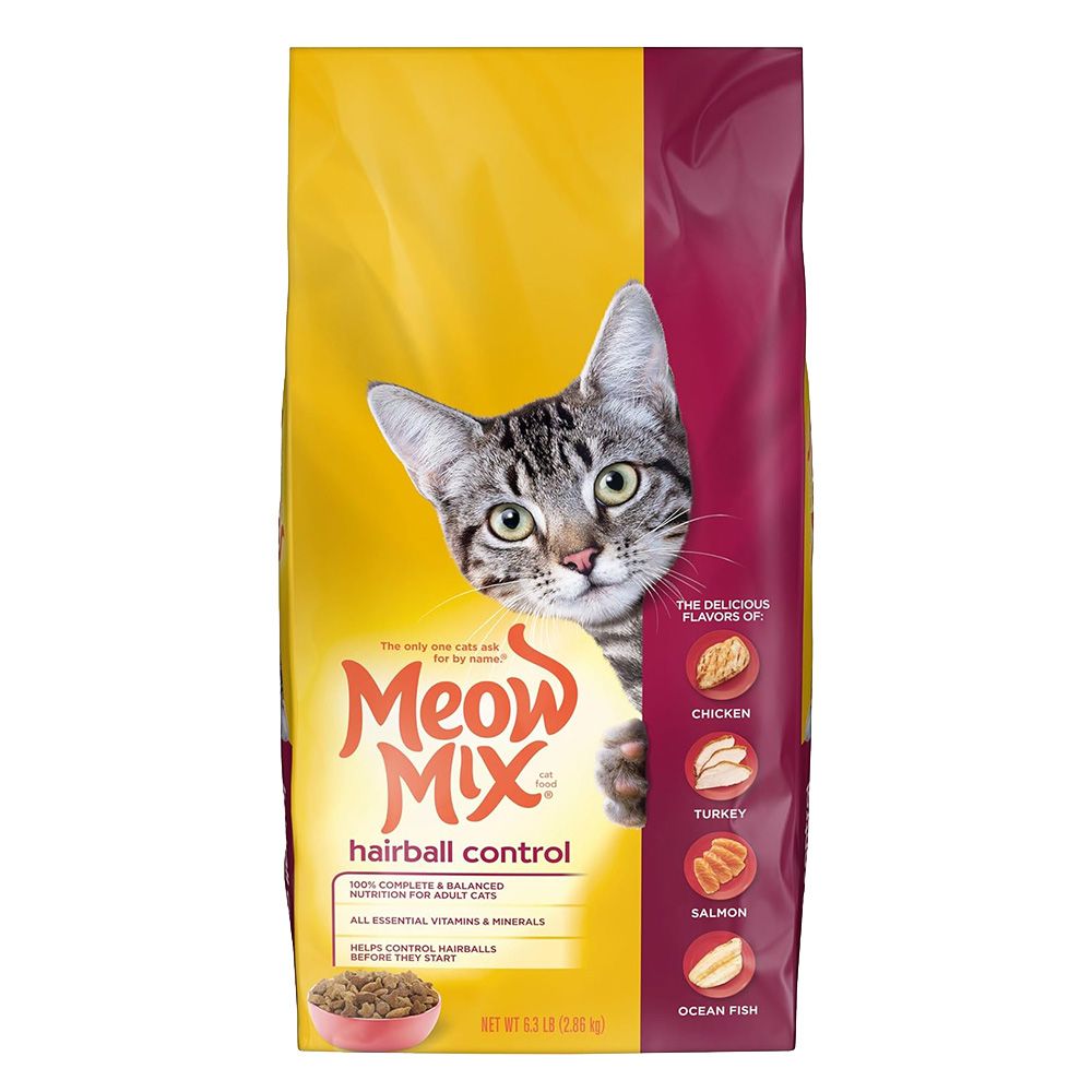 Meow Mix - Hairball Control Bag Cat Food - 2.86 kg